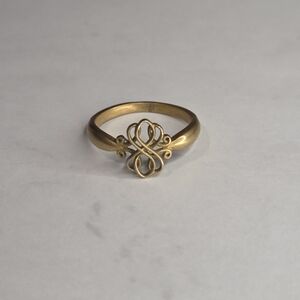 Brass filigree ring